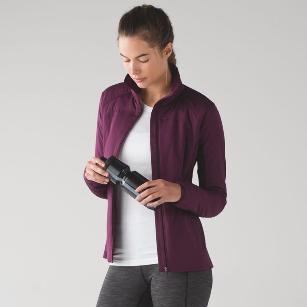 Lululemon Women's Run For Cold Jacket - Plum